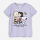 thumbnail image 1 of Polera Manga Corta Niña Personajes Lila Snoopy, 1 of 3