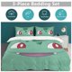 thumbnail image 5 of Bulbasaur Bed Duvet Cover Funny Anime Cartoon Bedding Sets Lightweight 3 Piece Comforter Sets, 5 of 5