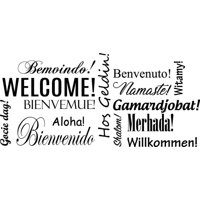 Rienda Libre Graphics - Decomural Welcome Foreign Language Ws-51261
