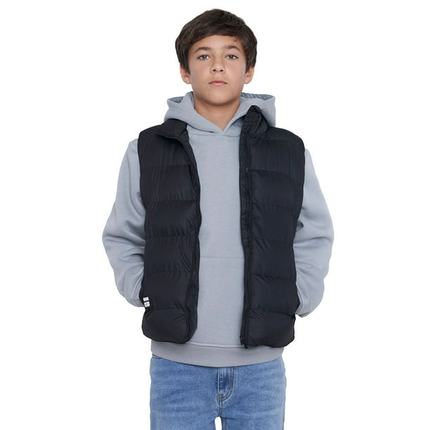 Parka Teen Sin Mangas Negro Corona