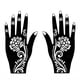 thumbnail image 1 of Tattoo Stencil Women Normal Size Temporary Tattoo Templates Body Art Designs Self-Adhesive Reusable Hand Tattoo Stencils Stickers Flower For Adults Women Left And Right Hands Kit Body Paint DIY, 1 of 3