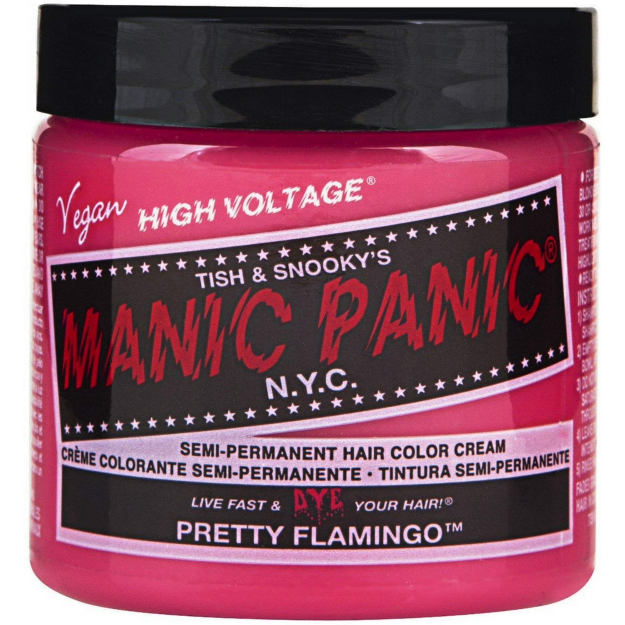 Tish And Snooky - Manic Panic Crema Colorante Semipermanente Para Cabello Pretty Flamingo, 4 Oz