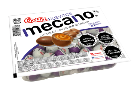 Bandeja De Huevitos De Chocolate Blanco Mecano 168 G Costa
