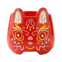 Magideal - Taza De Té De Leche De Cerámica Con Asa, Tazas De , Taza De Agua Potable, Taza De De 450 Ml, Tazas De Café Para Café, De Yogur , Rojo