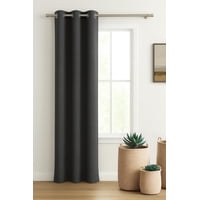 Clems - Cortina Blackout Lino 140X220Cm Gris Oscuro