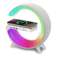 thumbnail image 1 of Parlante 5 en1 cargador + luz rgb + reloj + alarma/ Blanco, 1 of 3