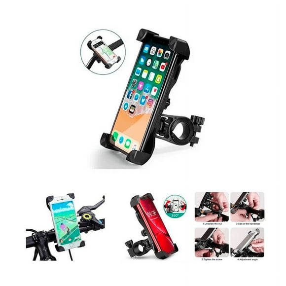 Soporte Celular Bicicleta Y Moto Con Seguro Firme Ajustable