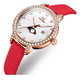 thumbnail image 1 of Reloj Belug De Pulsera Mujer Elegante Con Fase Lunar Y Correa Cuer Rojo Rojo Blanco, 1 of 5