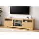 thumbnail image 5 of Rack TV Grande 140x30x52 cm Madera Clara Compartimentos Abiertos, 5 of 8