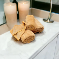 Genérico - Toallas 50X90 Cm Pack De 2 Color Mostaza