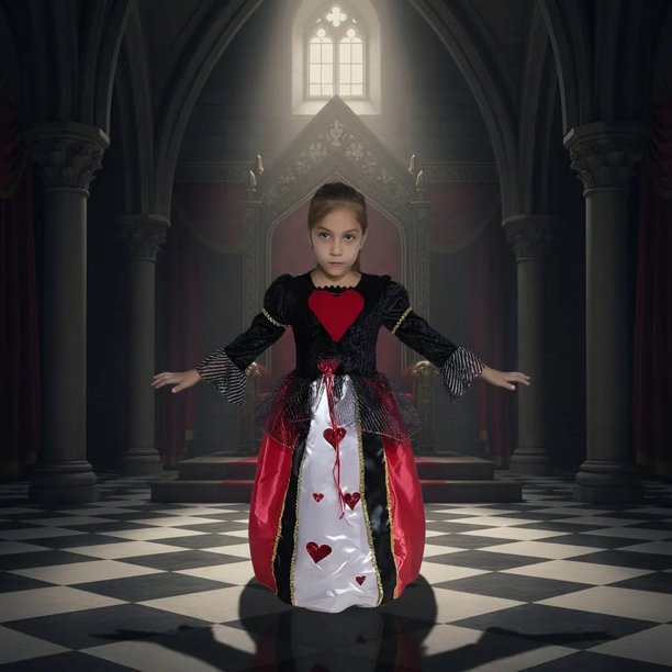 Disfraz de Reina de Corazones (cuento Alicia en el Pais de las Maravillas)
