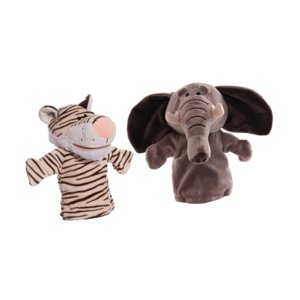 Magideal - 2 Marionetas De Peluche De Animales, Marionetas De Mano Con Boca Móvil, Bonitos Espectáculos De Teatro, Juguetes De Simulación, Marionetas De Mano Par