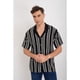 thumbnail image 3 of Camisa Hombre Hilo Algodon Verano Diseño Lineas Calidad Premium 7225, 3 of 4