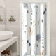thumbnail image 1 of Transform Your Bathroom with our Botanical Watercolor Floral Shower Curtain Set - Includes 12 Hooks for Easy Installation!, 1 of 5