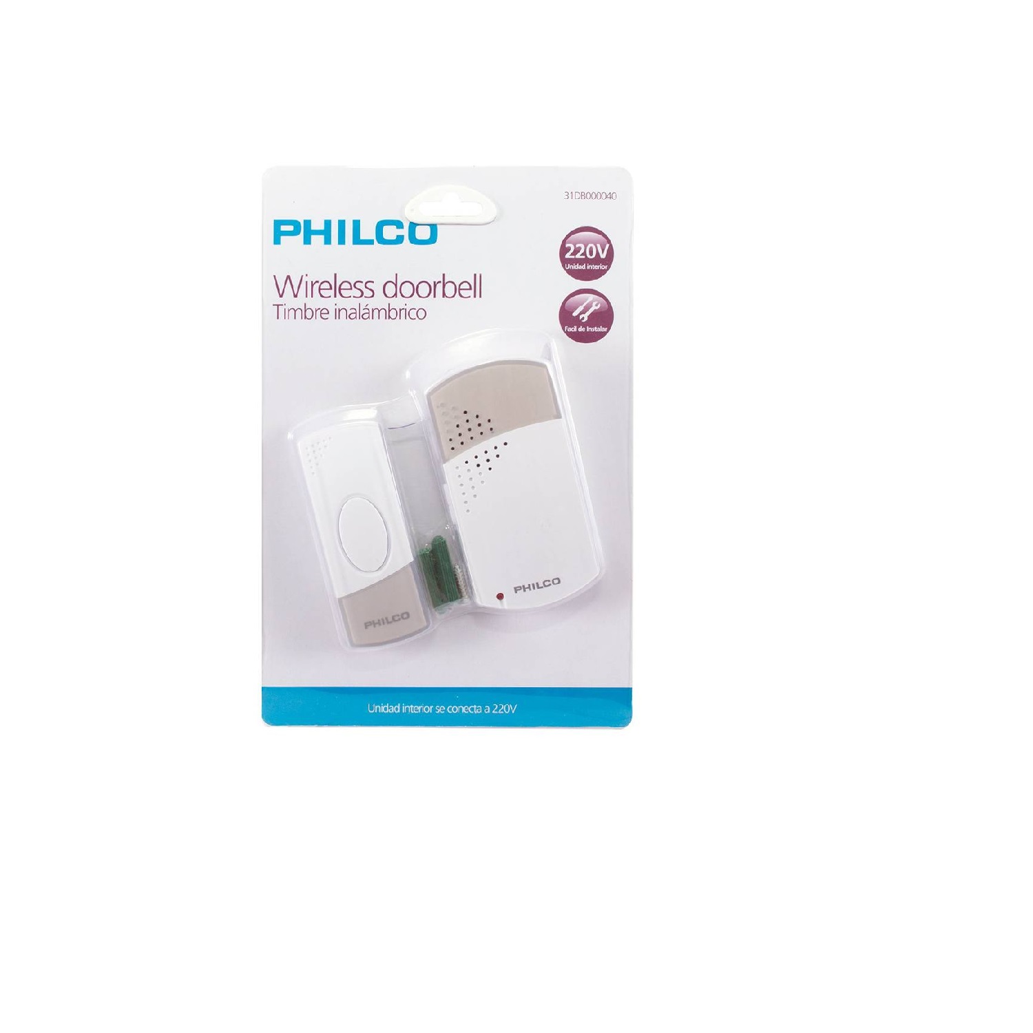 Philco - Timbre Inalámbrico Conexión 220 V