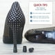 thumbnail image 4 of Protectores y tapones para reparación de tacones altos - 4 pares (XS, S, M, L, negro), 4 of 5