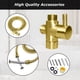 thumbnail image 3 of Kit de rociador para bidé LOSCHEN, dorado, acero inoxidable, manguera de 1,5 m, 3 of 6