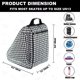 thumbnail image 3 of Bolsa para Patinaje HEXIFUL Pata de Gallo/Negro Impermeable, 3 of 5