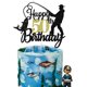 thumbnail image 1 of Adorno para pastel Florcmet 17 x 14 cm Tema de pesca 50.º cumpleaños, 1 of 8