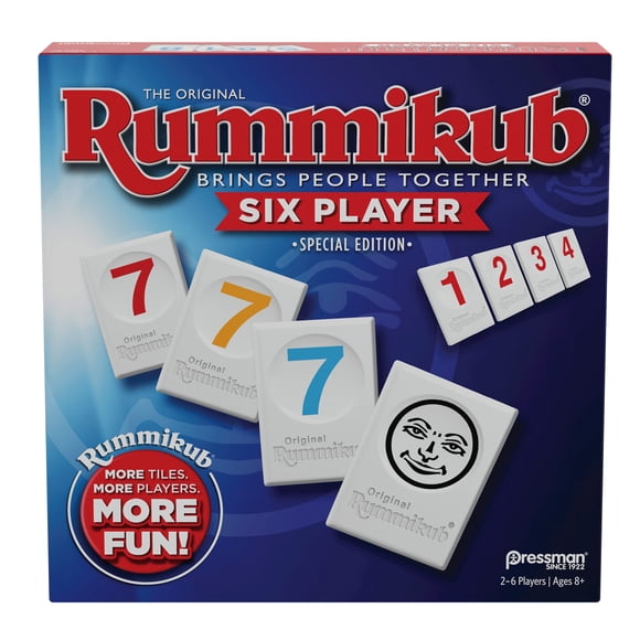 Pressman, juego clásico de Rummikub, edición para seis jugadores