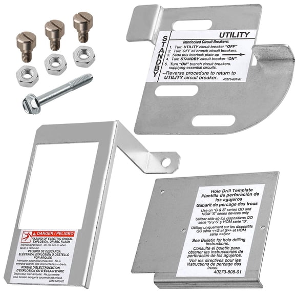 Kit de bloqueo de generador compatible con GenCap con Square D Homeline