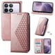 thumbnail image 1 of Funda Flip FOXDOCK para Xiaomi POCO F6 Pro 5G , Estilo Billetera con Diseño Rombo, Correa de Mano y Soporte, Uso Diario, 1 of 6