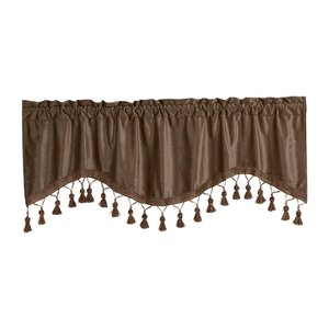 Magideal - Cortina De Ventana De Bolsillo Para Barra, Cortinas De Ventana Pequeña, Cenefa, Tratamientos De Ventana Pequeña Transpirable, Cortinas De Nivel Corto Café