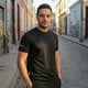 thumbnail image 1 of Polera Secado Rápido Hombre M/corta antibacterial reflectiva Negro, 1 of 8