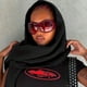 thumbnail image 3 of Gafas de sol BOTEN rojas de gran tamaño para mujer y hombre, 3 of 3