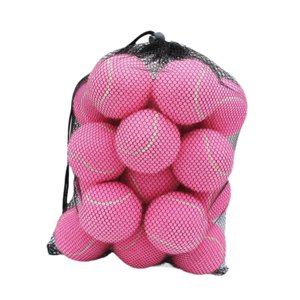 Ioensy - Bolas De Tenis De 20X Bolas Elásticas Para Jugar Con Perros Para Principiantes Entretenimiento Rosa