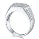 thumbnail image 2 of Anillos de Moissanita para Hombre Anillos de Plata Esterlina 925 con Diamantes Pavé Color D/ E VVS1 Anillos Meñique de Moissanita para Hombre (Talla:5-10), 2 of 7