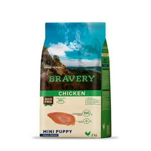 Bravery - Alimento Super Premium Para Perros Cachorros Razas Pequeñas Sabor Pollo 2 Kg