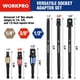 thumbnail image 2 of Juego de adaptadores de enchufe WORKPRO Impact Grade 1/4, 3/8 y 1/2, 2 of 9