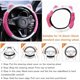 thumbnail image 5 of Funda Para Volante De Coche Mullida Y Suave Felpa Para Invierno Cálido Bonito Protector De Volante Con Orejas De Gato Gatito Universal De 15 Pulgadas Elástico Y Antideslizante, 5 of 6