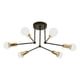 thumbnail image 1 of Lámpara De Techo De 6 Luces Lámpara De Hierro Nórdica Para La Decoración Del Dormitorio Del Hogar Negro Dorado, 1 of 5