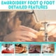 thumbnail image 5 of Prensatelas de Bordado Cahuczlhoz Q Foot XD0474051 para Brother y Babylock, 5 of 8