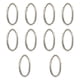 thumbnail image 1 of 10x Mosquetones Ovalados Con Resorte Para Llaveros, Hebillas Para Hacer Bolsos, Senderismo, Color Plateado, 1 of 5
