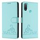 thumbnail image 1 of Funda tipo cartera FOXDOCK para Motorola Moto E20/E30/E40 con soporte, ranuras, RFID, diseño de gato, 1 of 5