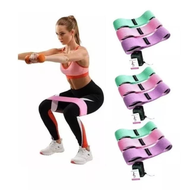 Max - Bandas Resistencia Elestica Ejercicio Pack X 3