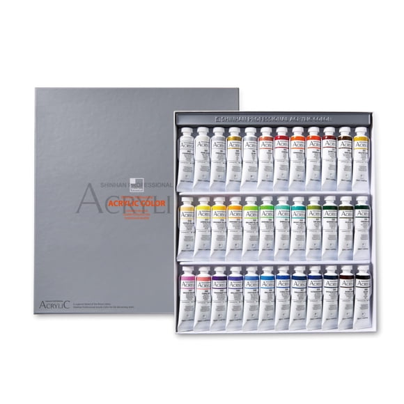 Pintura acrílica ShinHan 20 ml - Set de 36 colores