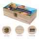 thumbnail image 3 of El Emperador y sus Locuras Caja Organizadora de Madera Rústica - Caja Decorativa Multifuncional para Escritorio, Hogar, Oficina, Joyas y Manualidades, 3 of 6