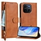 thumbnail image 3 of FOXDOCK Funda Tipo Cartera para Realme P3 Ultra Cuero PU con Cremallera y Correa de Muñeca, Ranuras para Tarjetas, Soporte Plegable, Cierre Magnético, 3 of 5