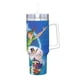 thumbnail image 2 of Peter Pan Vaso aislado de acero inoxidable con asa, diseño temático, regalo para familia, amigos y fans; incluye pajita y encaja en el portavasos estándar, 40 oz, 2 of 6