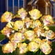 thumbnail image 1 of Luces solares de jardín Veeool con 24 rosas, impermeables IP65, 1 of 9