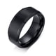 thumbnail image 1 of Anillo Titanio Moda 2023 Acero Quirurgico inoxidable Caballero Dama Cuadrado negro/talla 7, 1 of 3