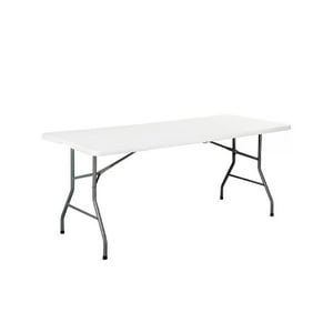 Northwest - Mesa Plegable Rectangular 180X70X73,5 Cms Blanca Blanco Tamano Unico