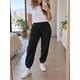 thumbnail image 1 of Pantalon Buzo Jogger Deportivo Casual Ajustable 285g Algodon Negro Liso Xl, 1 of 3
