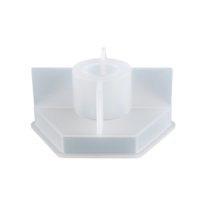 Magideal - Portavelas Hexagonal Irregular, Suministros De Silicona Para Manualidades Diy Para Fabricación De Candelabros De Resina Para Bodas, Fiestas