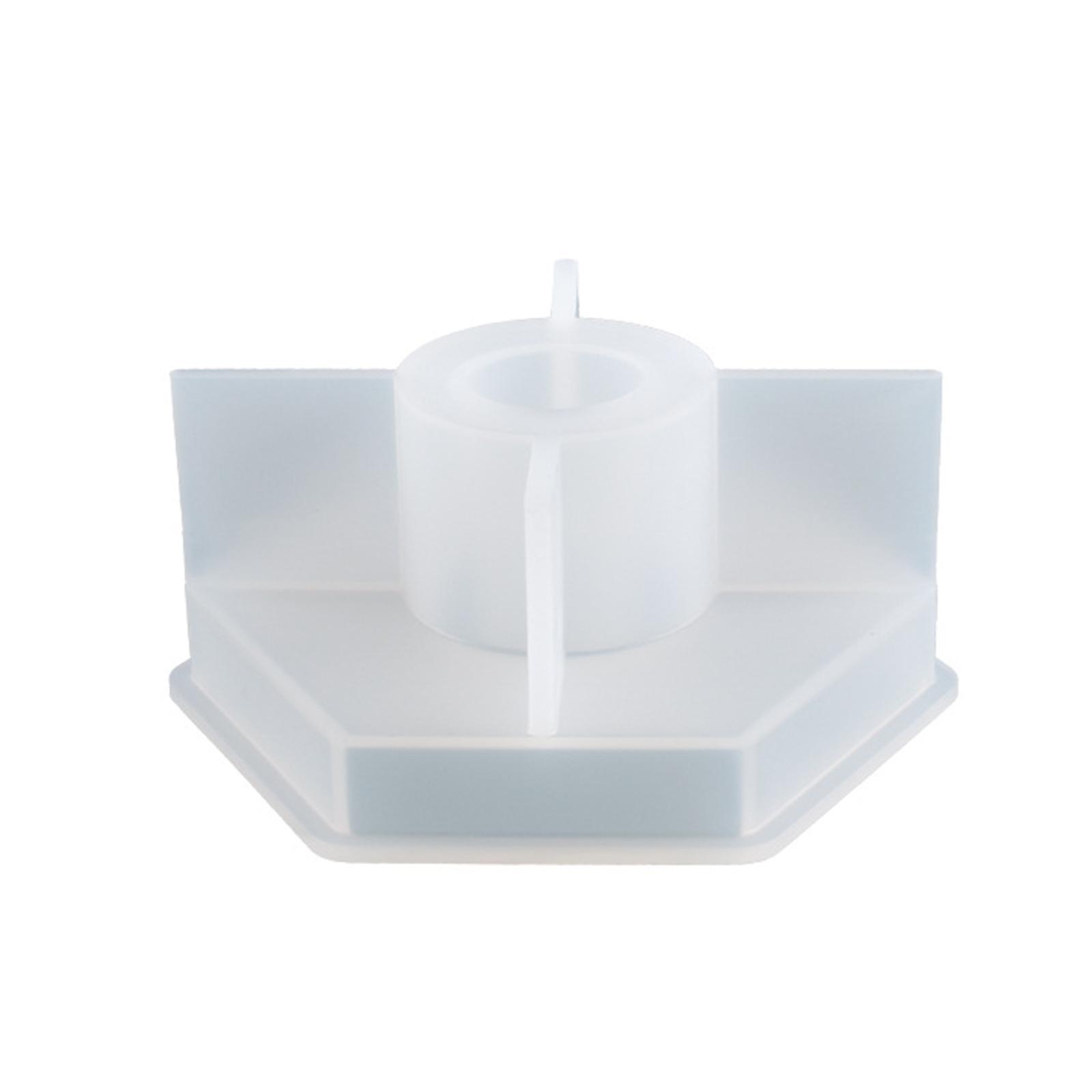 Magideal - Portavelas Hexagonal Irregular, Suministros De Silicona Para Manualidades Diy Para Fabricación De Candelabros De Resina Para Bodas, Fiestas