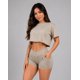 thumbnail image 4 of Conjunto Deportivo Mujer Short Pretina Cruzada Y Polera Crop, 4 of 5